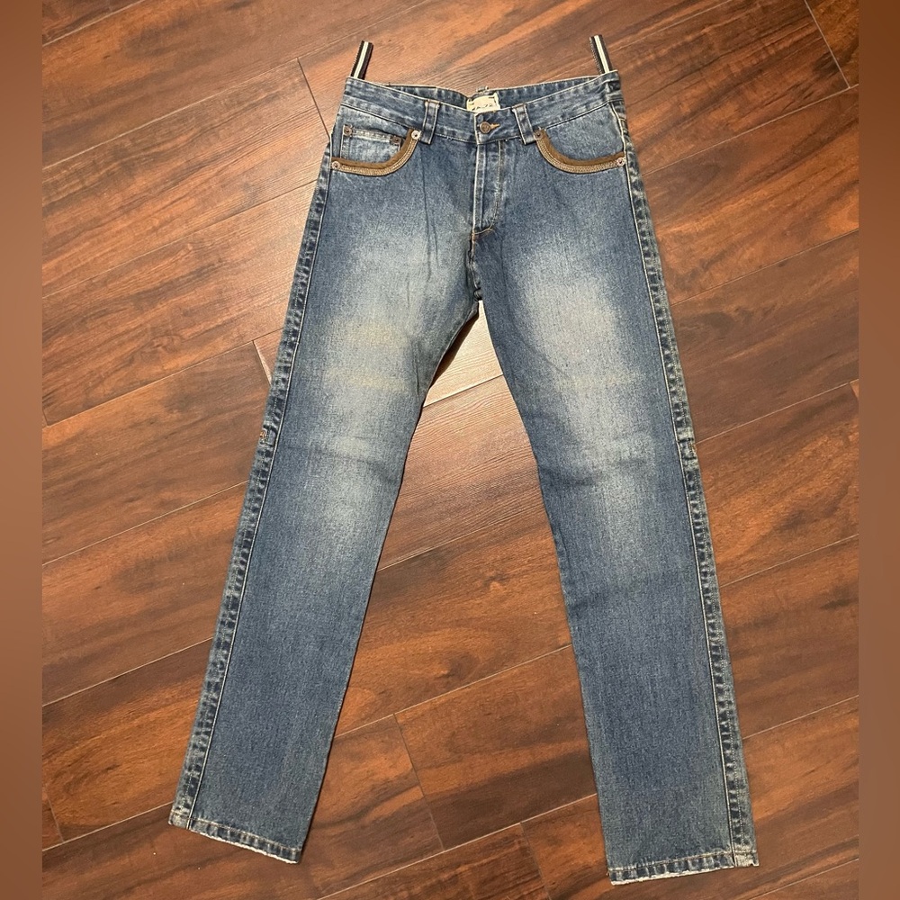 Vintage EA_72 Woman’s Jeans Embroidered Light Wash